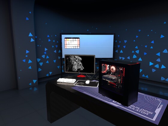 Und mein System ist auch nun einsatzbereit - PC Building Simulator